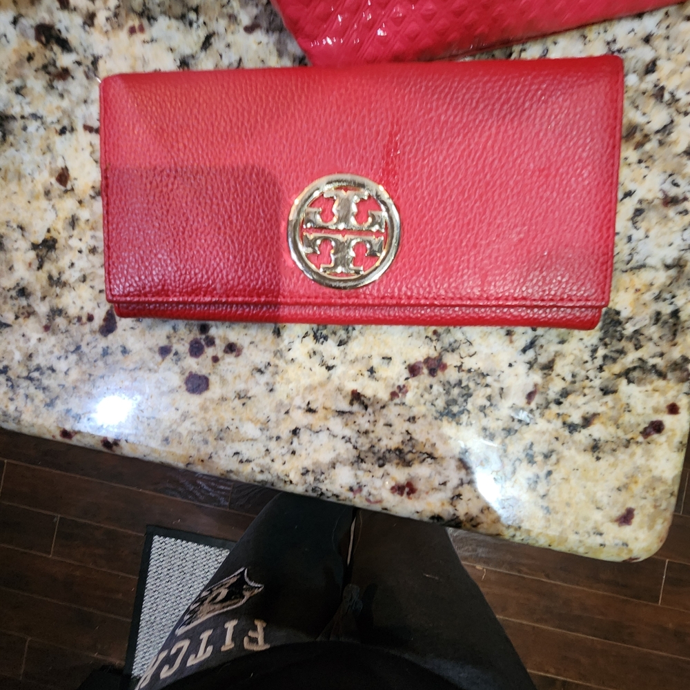 Tory Burch Cherry Red Wallet